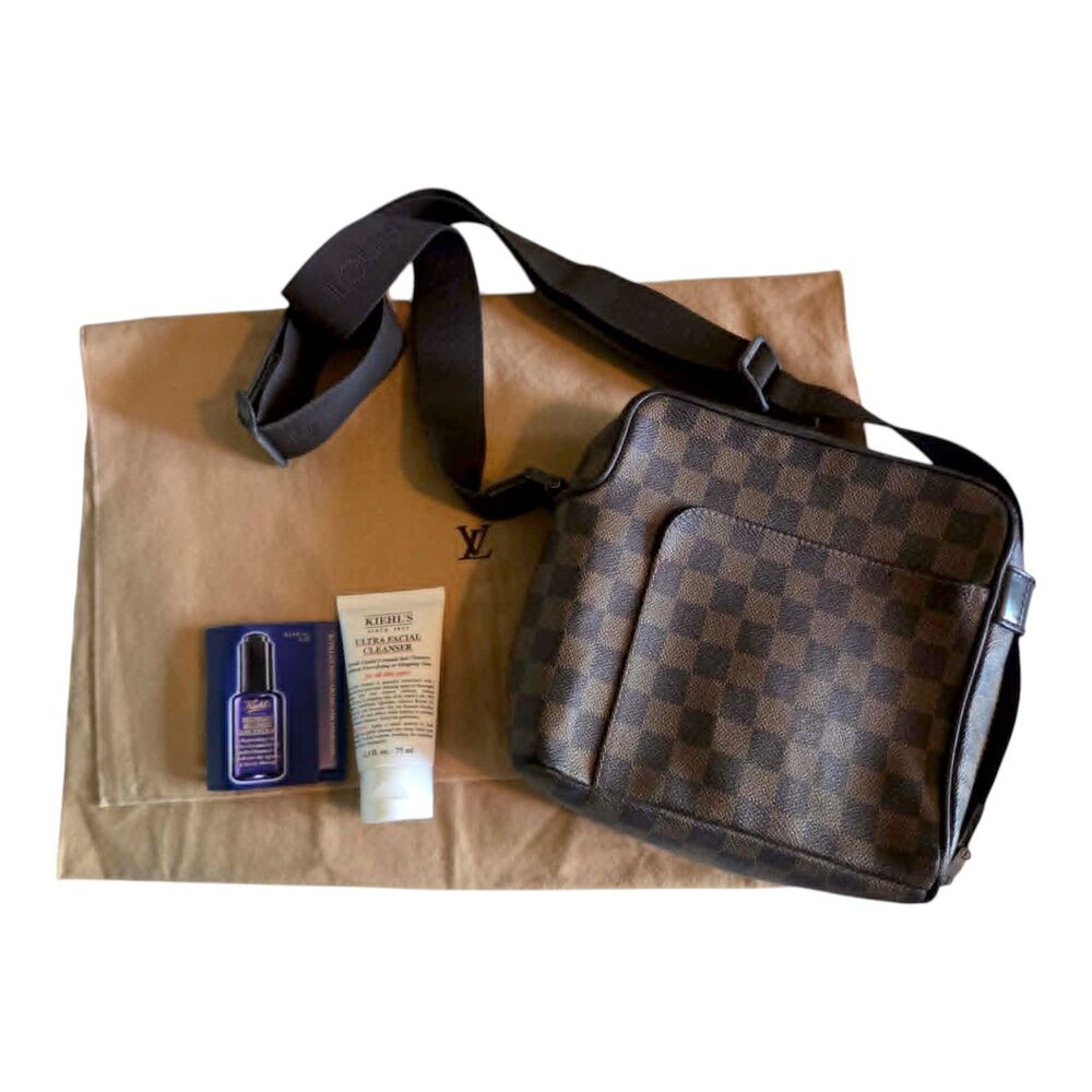 Authentic Louis Vuitton Olav PM Damier Ebene - Entrupy COA + Dust Bag & Gift